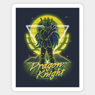 Retro Dragon Knight Sticker